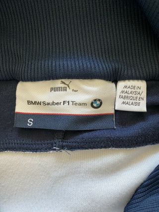 BMW Sauber F1 Team PUMA White Navy Blue Track F1 Racing Jacket Men ' s S 3