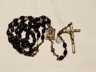 Vintage Religious Catholic Rosary Beads - Made In Italy - As Found