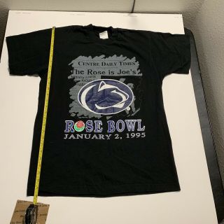 Penn State Oregon T Shirt Vintage 1995 Rose Bowl Football Black L Front Page