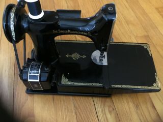 1952 Singer Featherweight 221 - 1 Portable Electric Sewing Machine