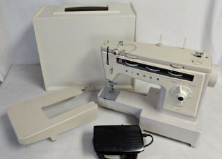 Singer Model 534 Stylist Sewing Machine - Arm,  Pedal,  Extension Table,  Case