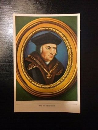 Catholic Collectible - Saint Thomas More Collector’s Card - German