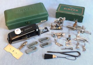 Singer 221 201 15 - 91 66 99 Sewing Machine Attachment Set Buttonholer