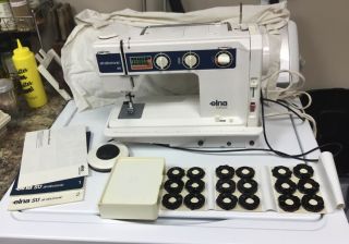 Elna Air Electronic Su Sewing Machine W/ Accessories