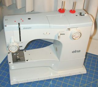 Elna 62c Sewing Machine Complete With All Accessories Serviced