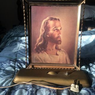Lighted 8 " X 10 " Picture Of Jesus And 4 