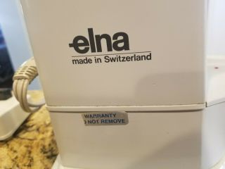 Vintage Elna SU Sewing Machine With Case Foot Pedal 5