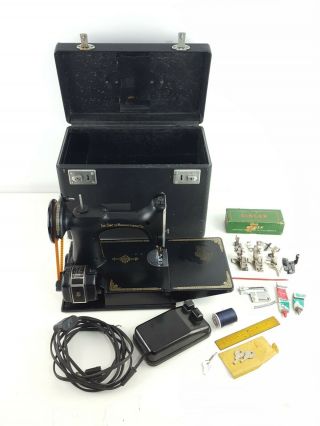 Singer 221 - Centennial Featherweight Sewing Machine With Case