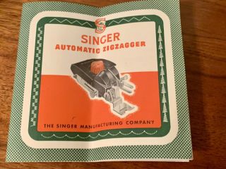 Vintage Singer Automatic Zigzagger 160986 For 301 & 301A 3
