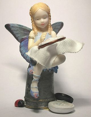 Country Artists Butterfly Fairy Figurine A Stitch In Time 2003 W/orig Tag