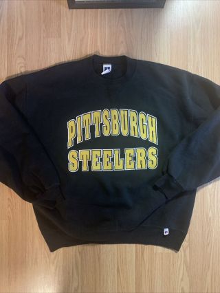 1990s Vintage Pittsburgh Steelers Crewneck Sweatshirt Size Xl