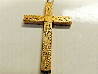 Vintage Classic 1/20 12k Gold Filled Cross Pendant