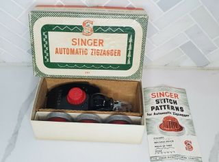 Vintage Singer Automatic Zigzagger 160986 For 301 Usa Made 1954
