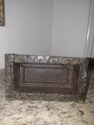 Heavy Cast Iron Rustic Cross jeweled w amber stones - Table - Shelf - Mantle 10”x6” 3