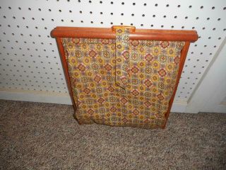 Vintage Henry Seligman Folding Sewing Basket Knitting Bag Caddy