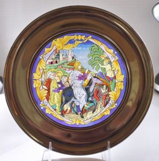 U.  S.  Historical Society - Triumphal Entry - Jefferson Pewter Stained Glass Plate