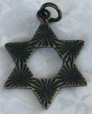 Really Cool Vintage Estate Sterling Silver 925 Jewish Star Of David Pendant Bh61