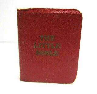 Vintage Miniature Red Book The Little Bible David C Cook