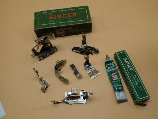 Vintage Singer Sewing Machine 301 Attachments 160623 Some Blackside 2