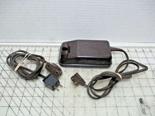Singer Sewing Machine 401a Foot Pedal 2 Prong Plug & Ac Cord - 197629