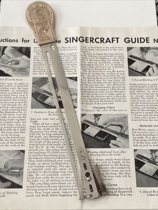 Vtg Singercraft Guide 1934 Century Of Progress Chicago Worlds Fair Singer Sewing