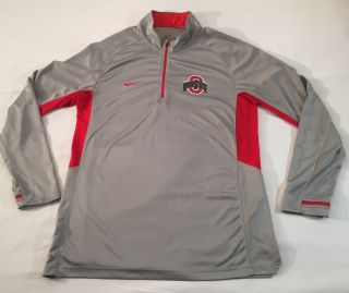 Men’s Nike Elite Dri - Fit Ohio State Buckeyes 1/4 Zip Pullover Size Adult Large