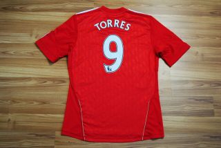 Size M Liverpool 2010/2012 Home Football Shirt Jersey Adidas Adult Medium Torres