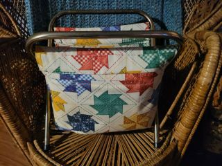 Vintage Folding Knitting/ Sewing Bag,  Caddy.