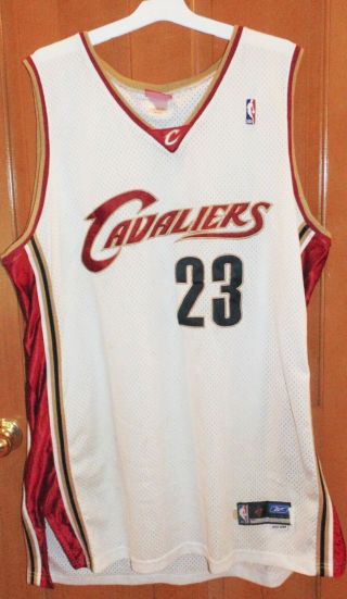 100 Nba Authentic Lebron James Cleveland Cavaliers Jersey Rookie Year 2003 - 2004