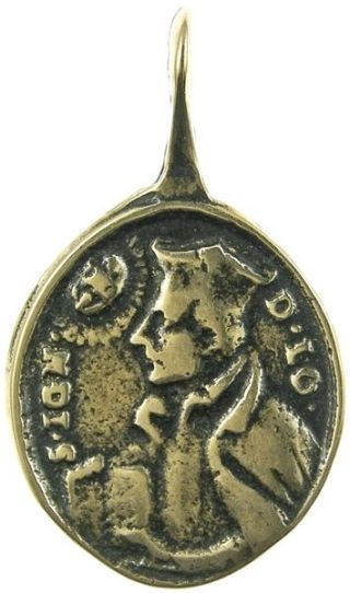 St.  Ignatius Loyola / St.  Francis Xavier Bronze Medal,  Cast From 18th C