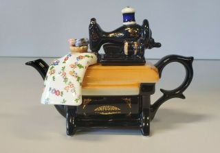 Vintage Infusion Sewing Machine Teapot Made In England
