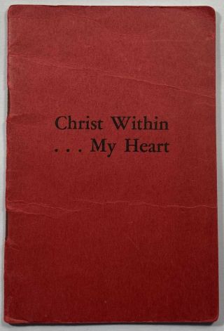 Christ Within My Heart,  Vintage Before And After Holy Communion Prayer Booklet.