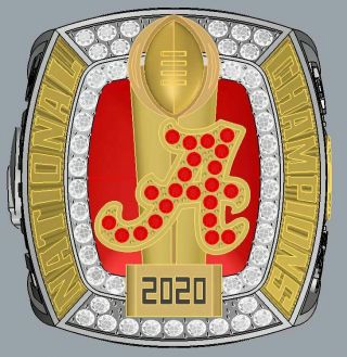 Hot 2020 Alabama Crimson Tide Football National Championship Ring Holiday Gift