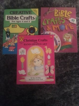 Kids Bible Craft Books - 3 Books