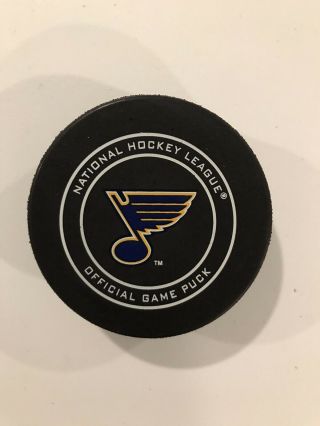 St.  Louis Blues Nhl Hockey Sherwood Official Game Puck
