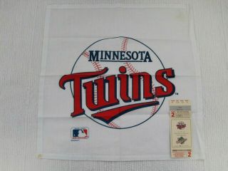 1991 Minnesota Twins Vs Atlanta Braves World Series Game 2 Ticket Stub W/hankey