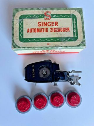 Vintage Singer Automatic Zigzagger 160986 For 301 Sewing Machine - Made In Usa