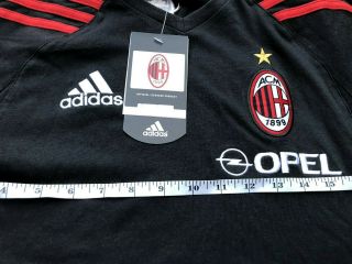 Adidas Ac Milan Opel Jersey Vintage Red & Black Size S Nwt
