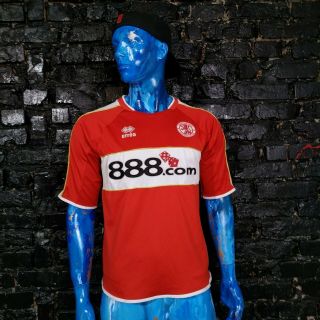 Middlesbrough Boro Jersey Home Football Shirt 2006 - 2007 Errea Mens Size L