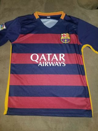 Fc Barcelona Home Football Soccer Jersey 2015/2016 Size L