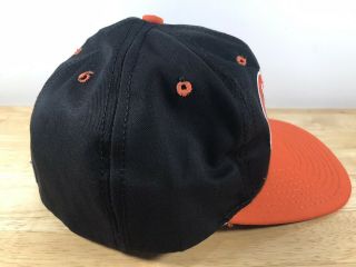 Baltimore Orioles 7 1/8 Fitted Hat by The Game Black Hat Orange Bill 2