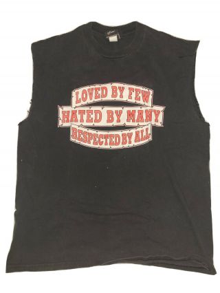 Vintage Wwf 2001 Undertaker Deadman Inc Worldwide 90 - 01 T - Shirt Sz L Sleeveless