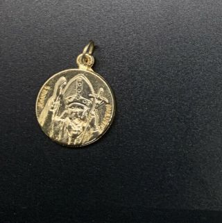 Papal Coin Of Pope John Paul Ii Medal Token Gold Tone Made In Italy