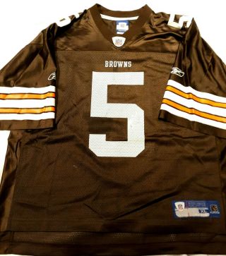 Cleveland Browns Jersey Nfl Equiptment Reebok Sports Size Xl Mens 5 Official
