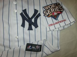 Jorge Posada York Yankees Jersey Youth Medium Kids Boys World Series 2009 NY 2