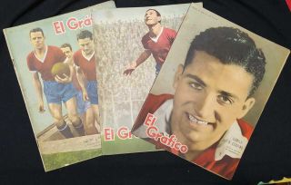 Vintage 1941 - 1945 - Soccer / Football - El Grafico X3 - Independiente
