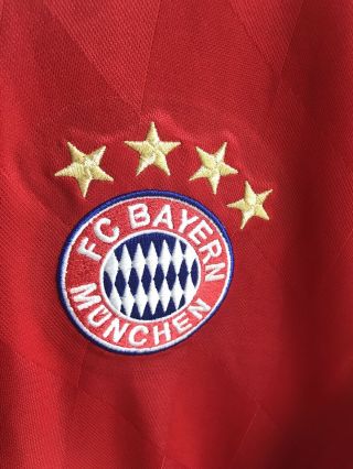 Men’s Adidas T Mobile FC Bayern Munchen Soccer Football Jersey Red Size XL 3
