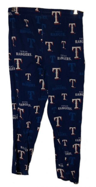 Texas Rangers Mlb Loungewear Pajamas Pants With Pockets Mens Medium