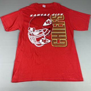 Vintage Logo 7 Athletic Kansas City Chiefs Football T Shirt Large Men 