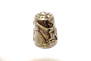 Thimble Pewter Gish? Design " The Scout  Kansas City " & Sites In Hi - Relief